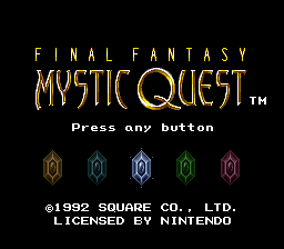 Final Fantasy - Mystic Quest Title Screen
